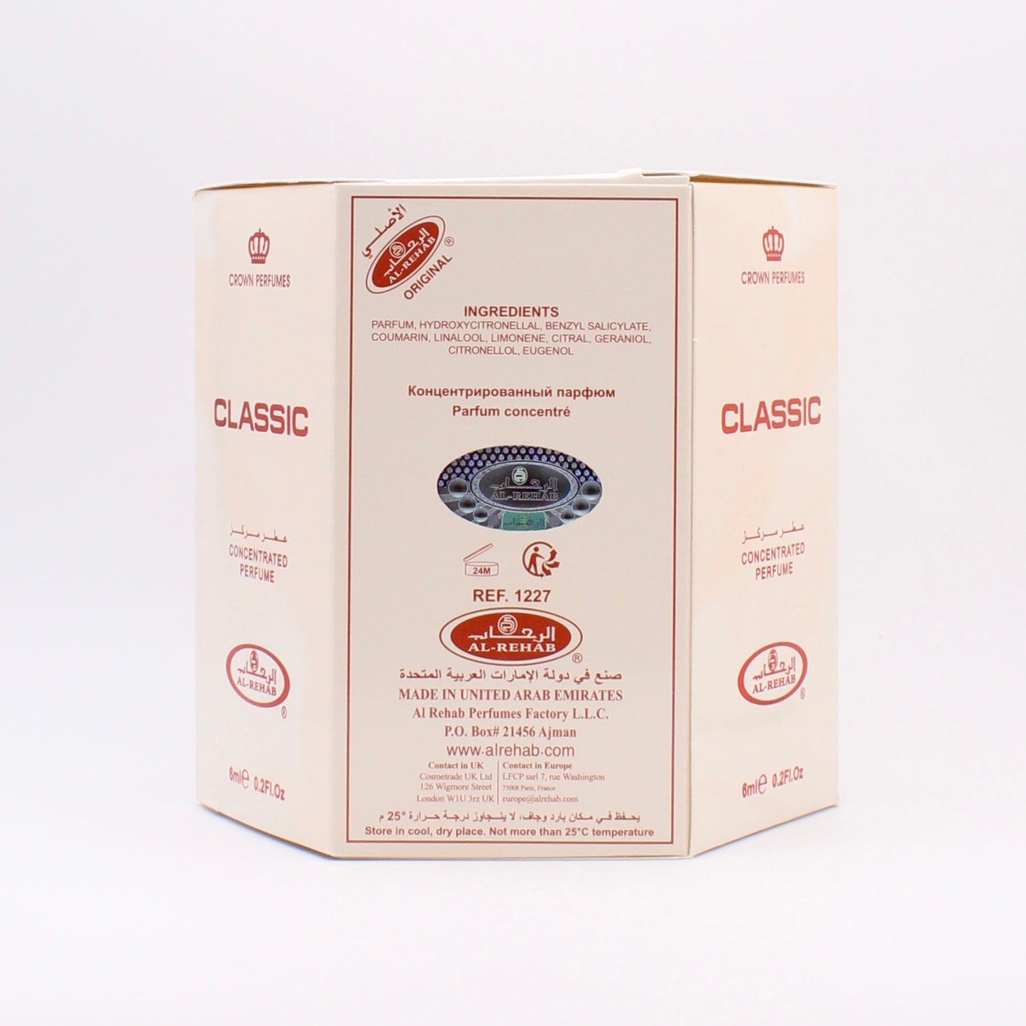 Al Rehab Classic | Concentrated Roll On Perfume Oil