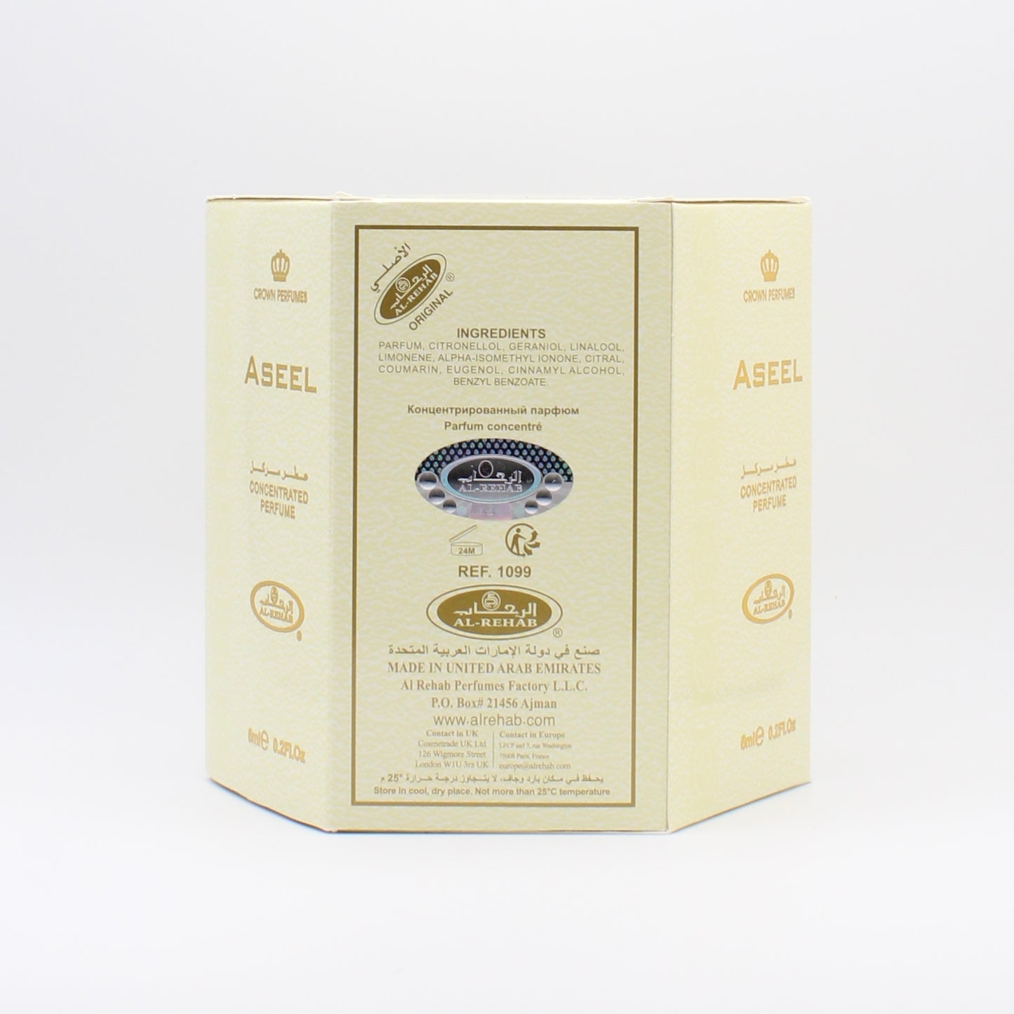 Al Rehab Aseel | Concentrated Roll On Perfume Oil