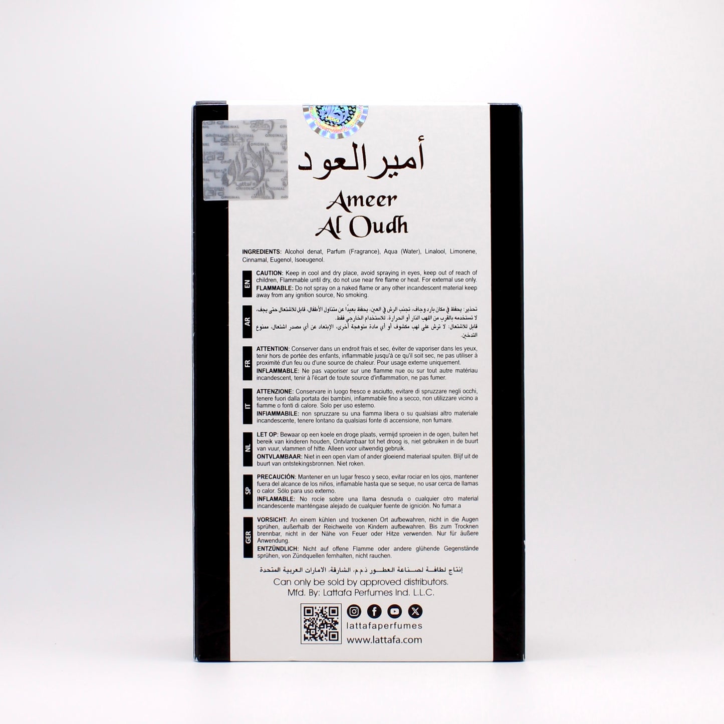 Lattafa Ameer Al Oudh Intense Oud | Eau de Parfum Spray
