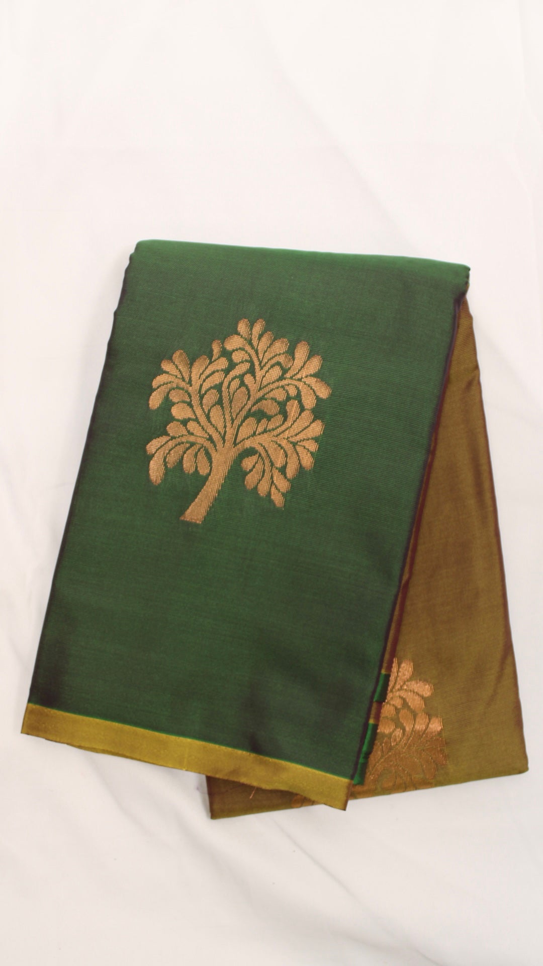 Basil Green Heritage Saree