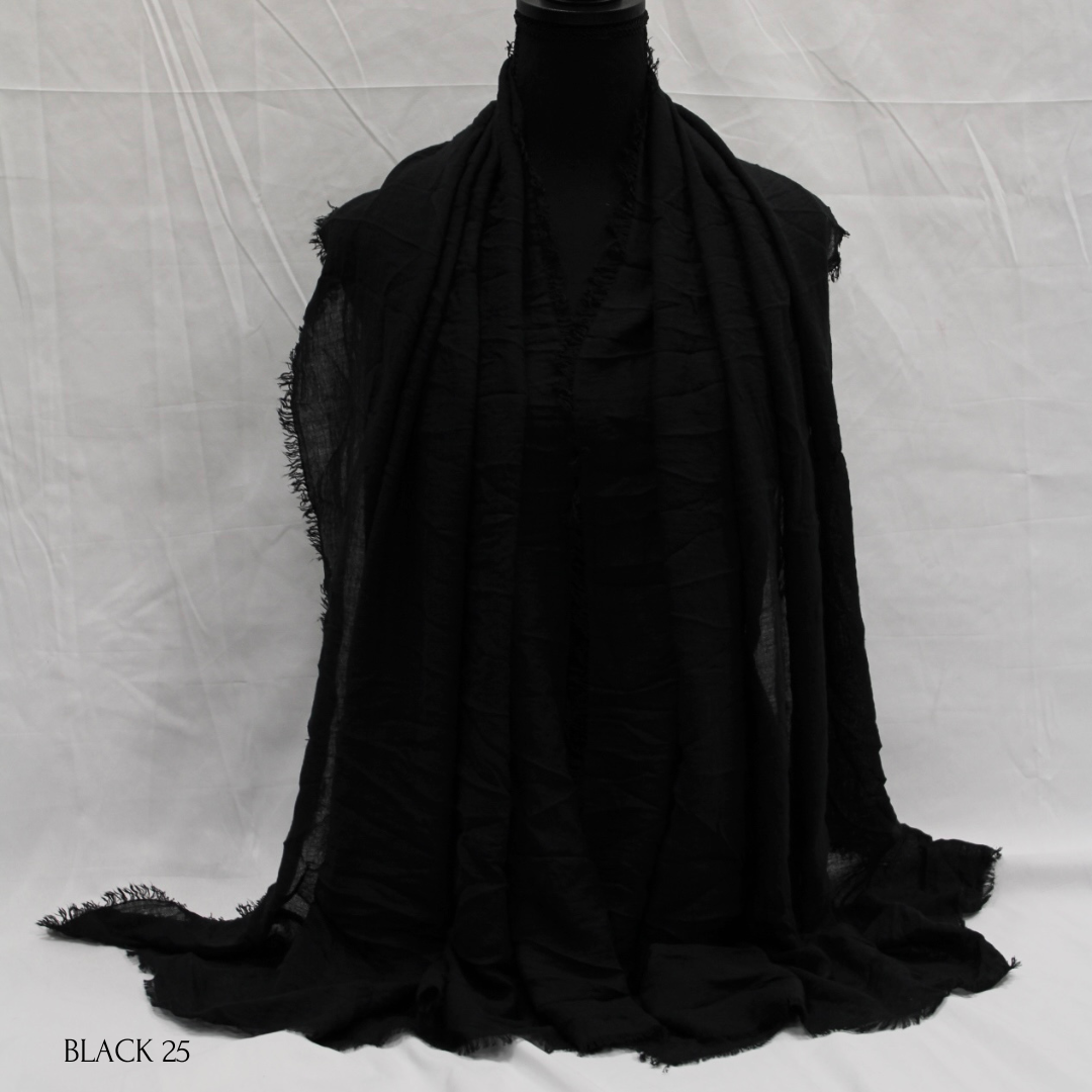 Plain Crinkle Cotton Hijabs