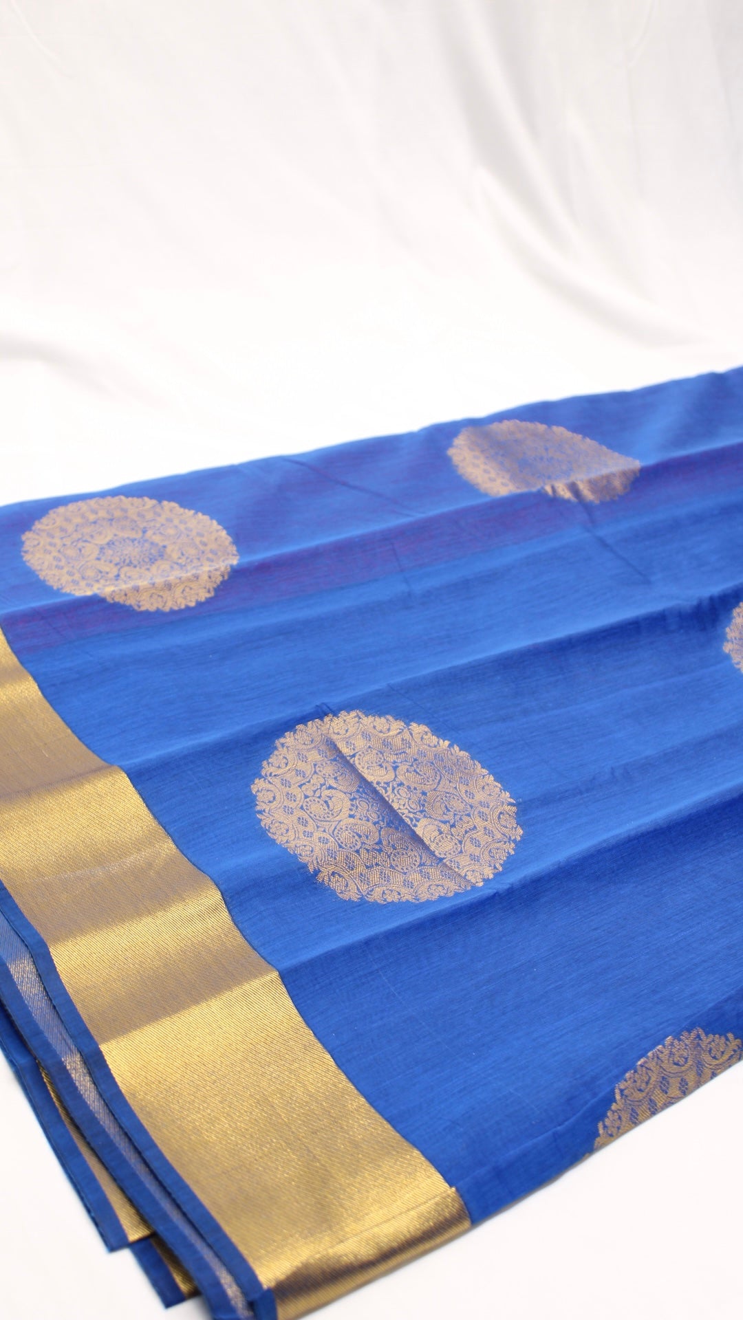 Cerulean Blue Mandala Saree