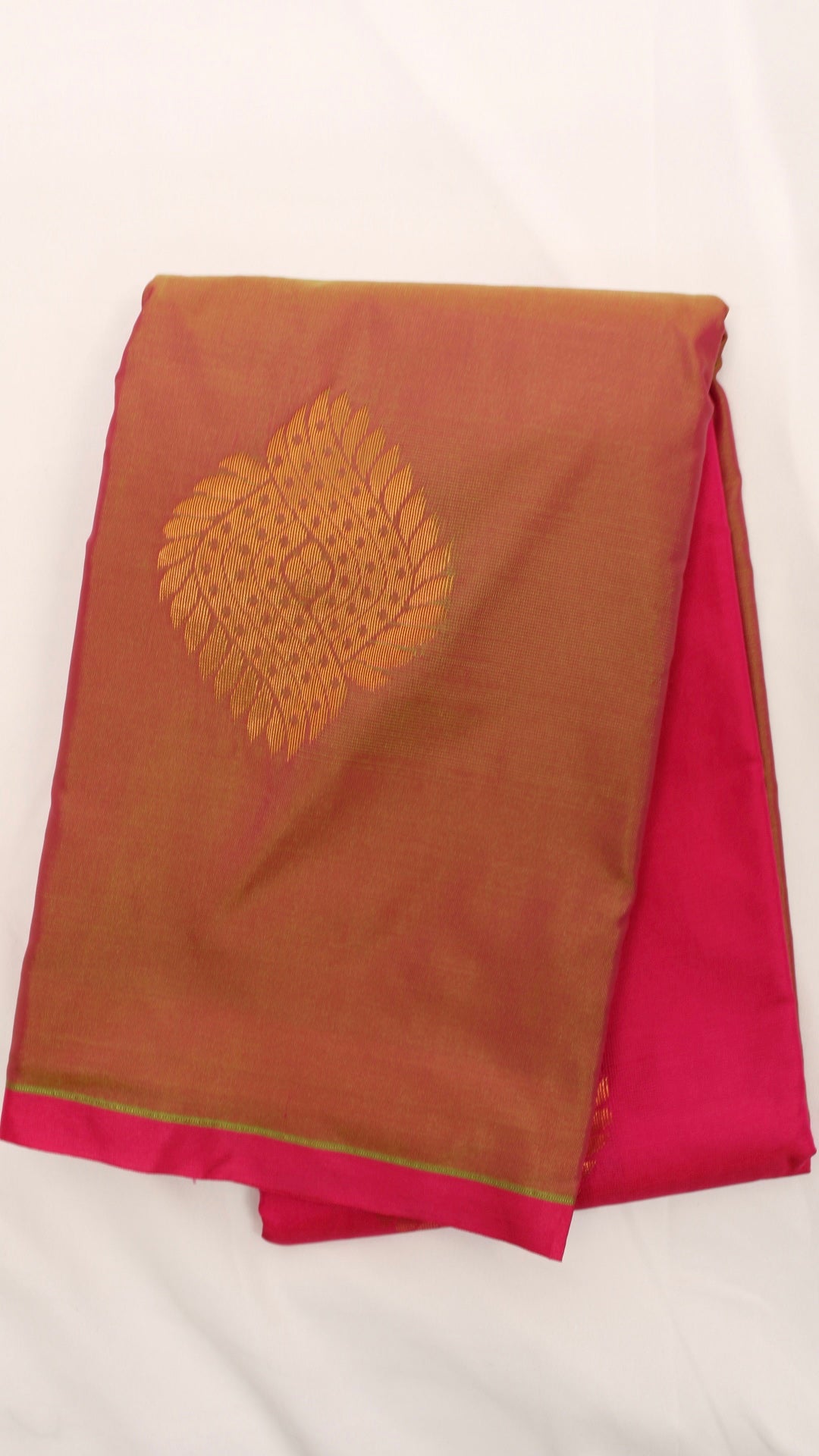 Bright Pink Shimmer Saree