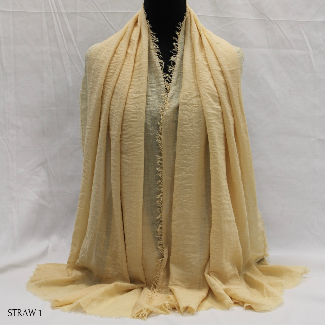 Plain Crinkle Cotton Hijabs