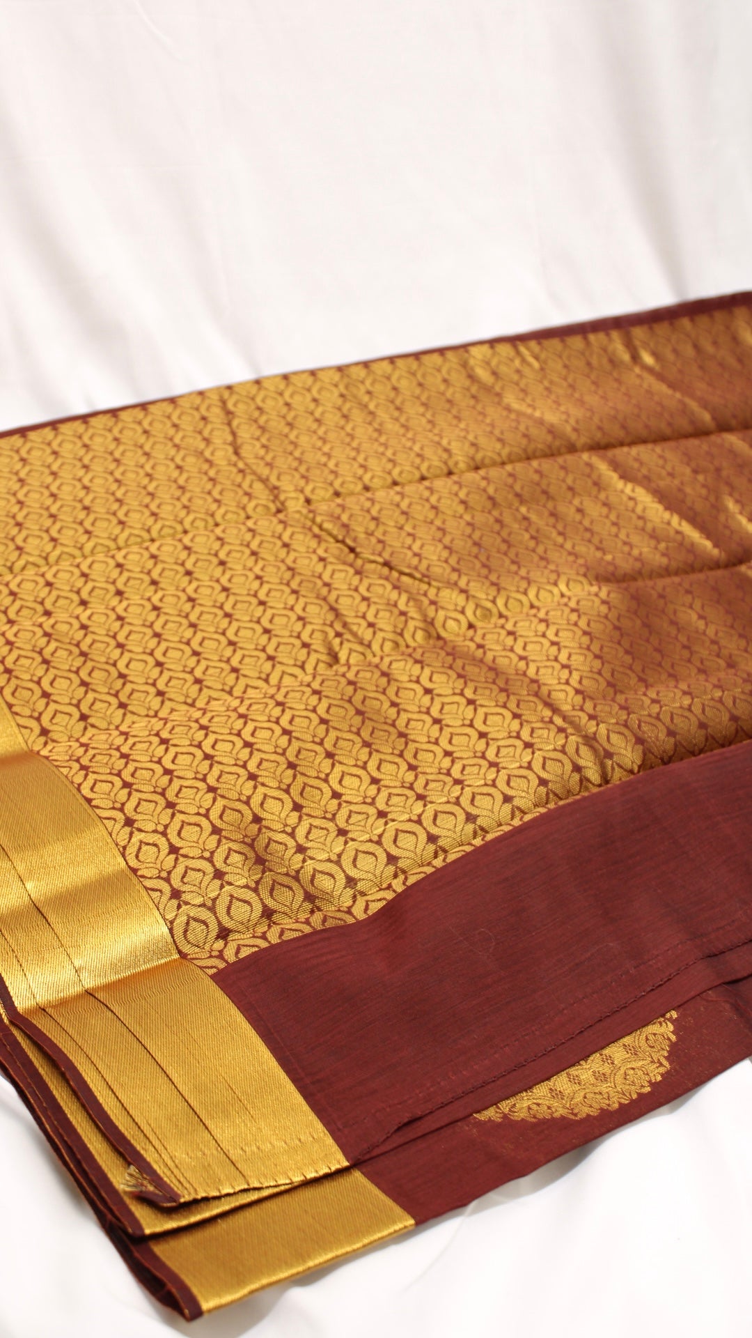 Currant Red Mandala Saree