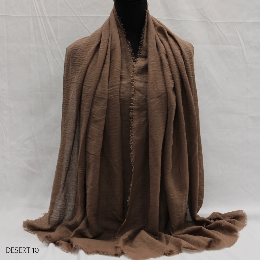 Plain Crinkle Cotton Hijabs