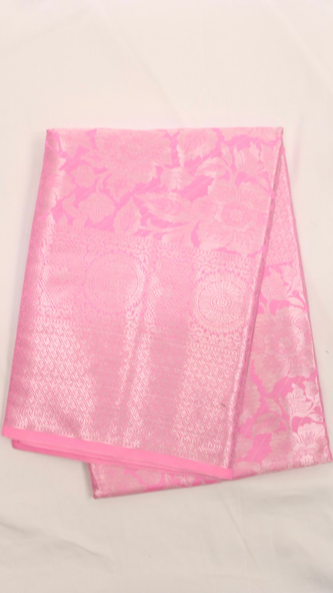 Flamingo Pink Floral Zari