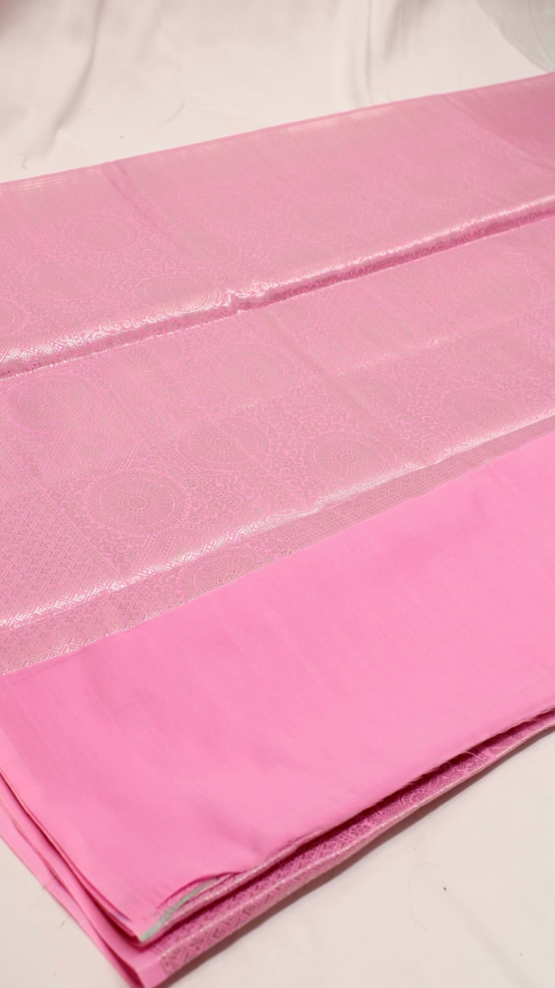 Flamingo Pink Floral Zari