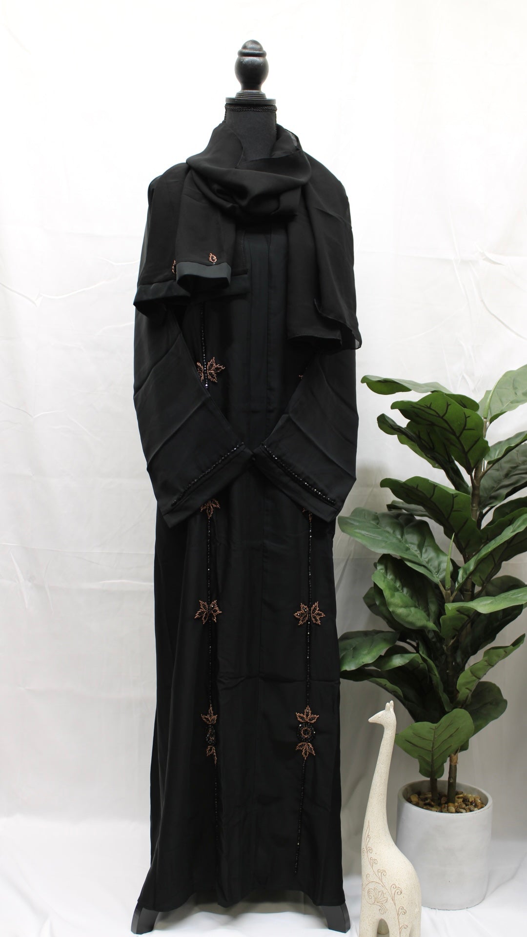 Maple Leaf Stone Abaya
