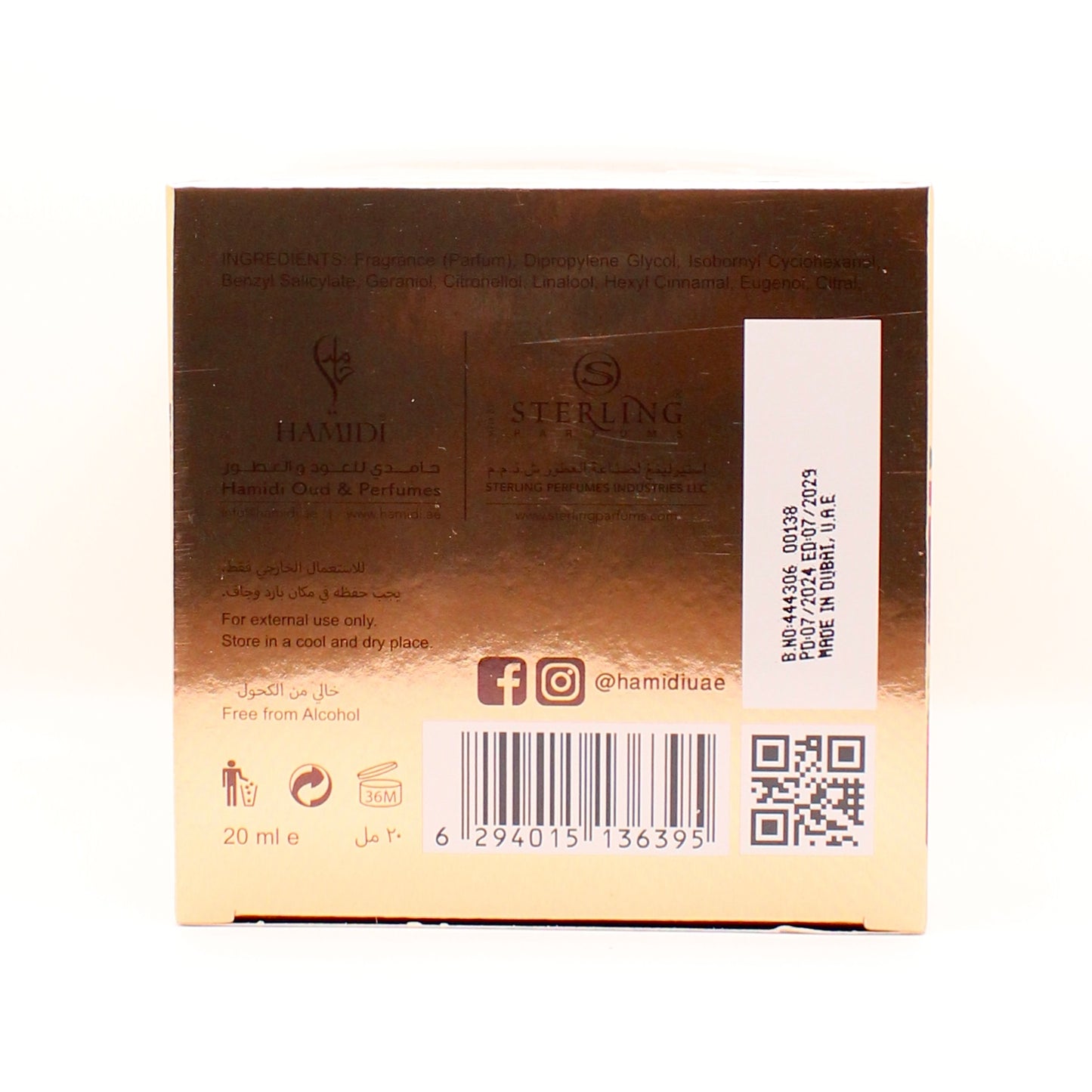 Hamidi Oud Rose | Concentrated Perfume Oil