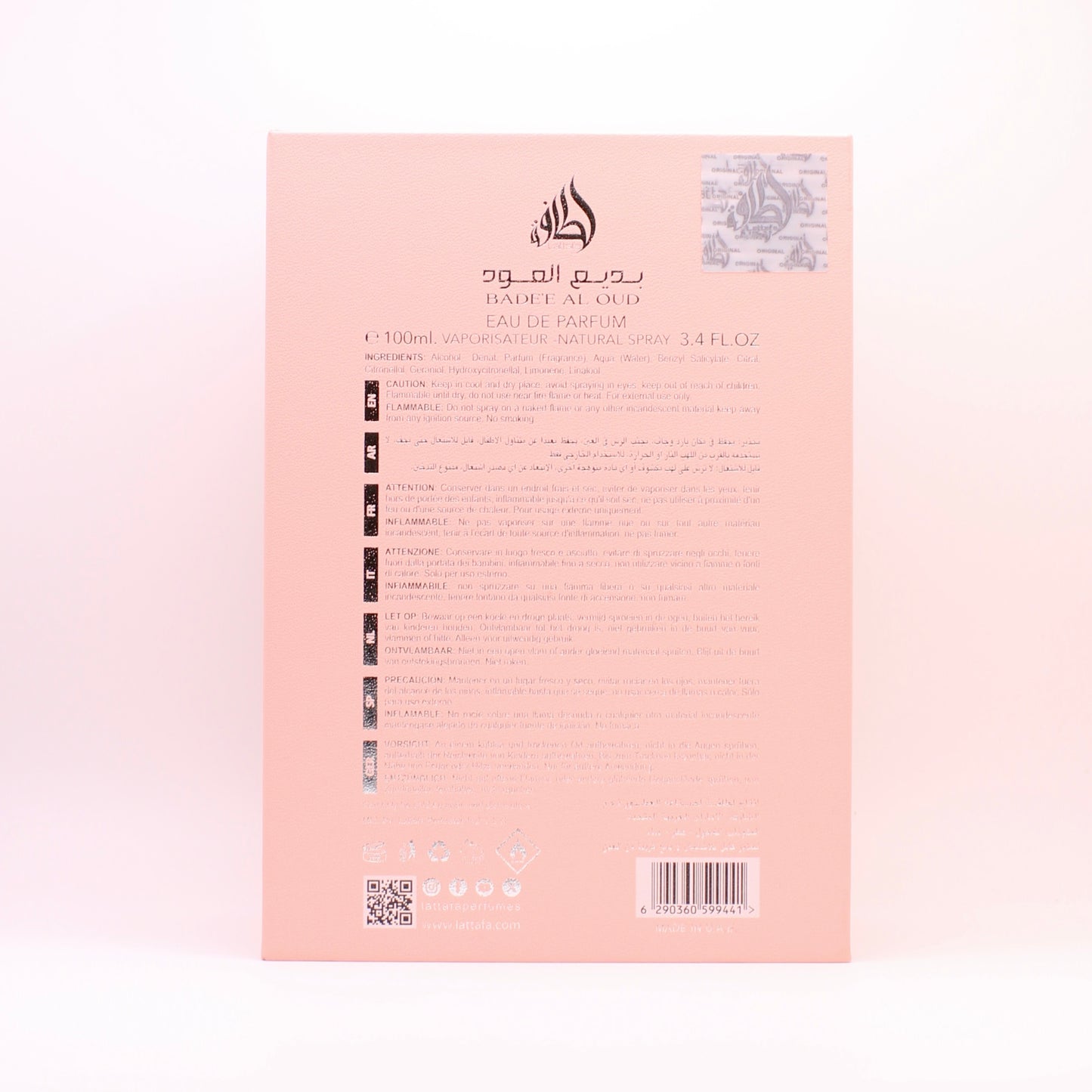 Lattafa Badee Al Oud Noble Blush | Eau De Parfum Spray