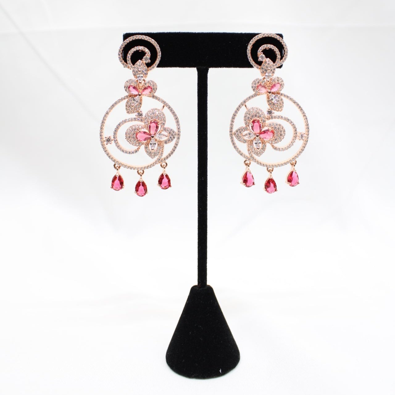 Infinite Loop Flower Earrings