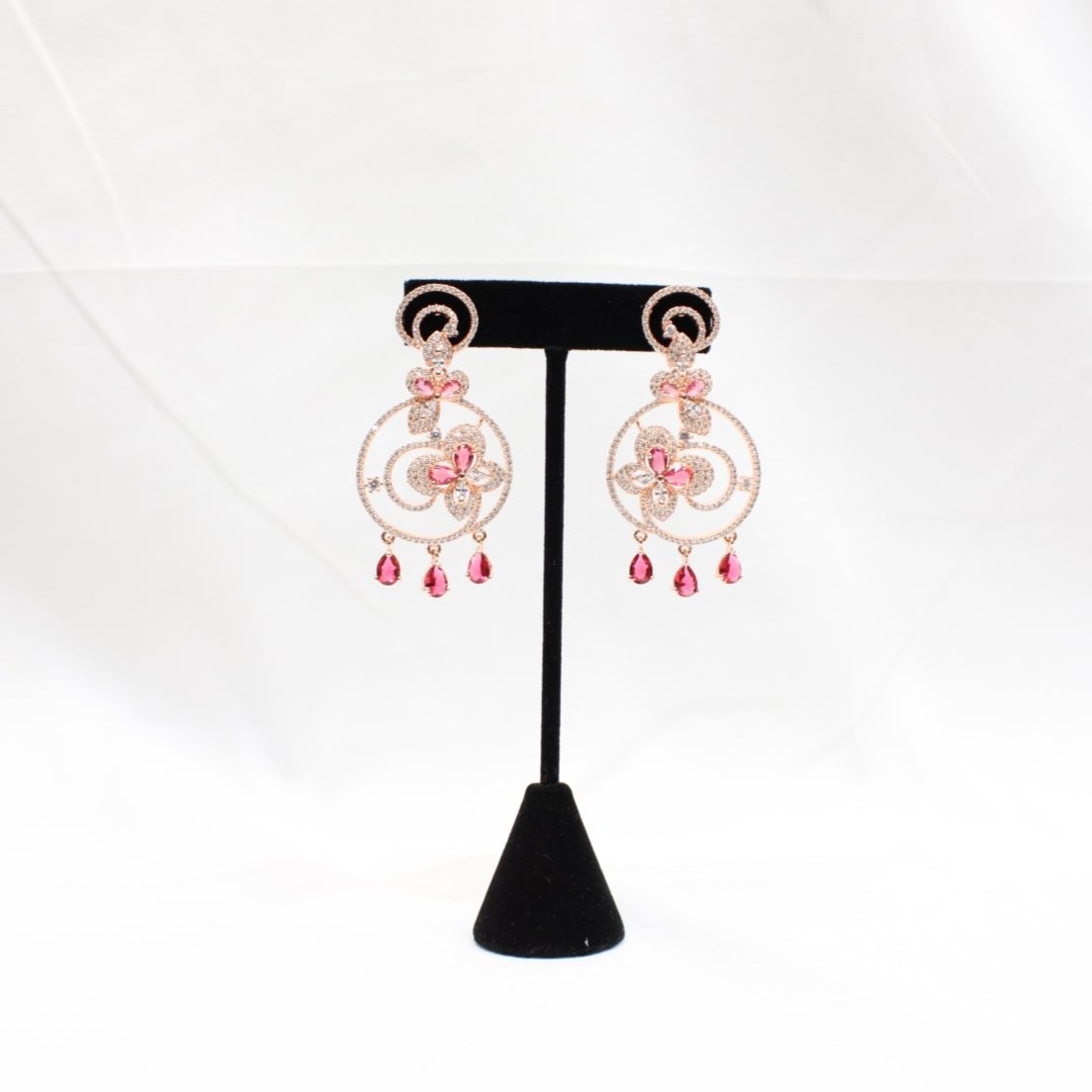 Infinite Loop Flower Earrings