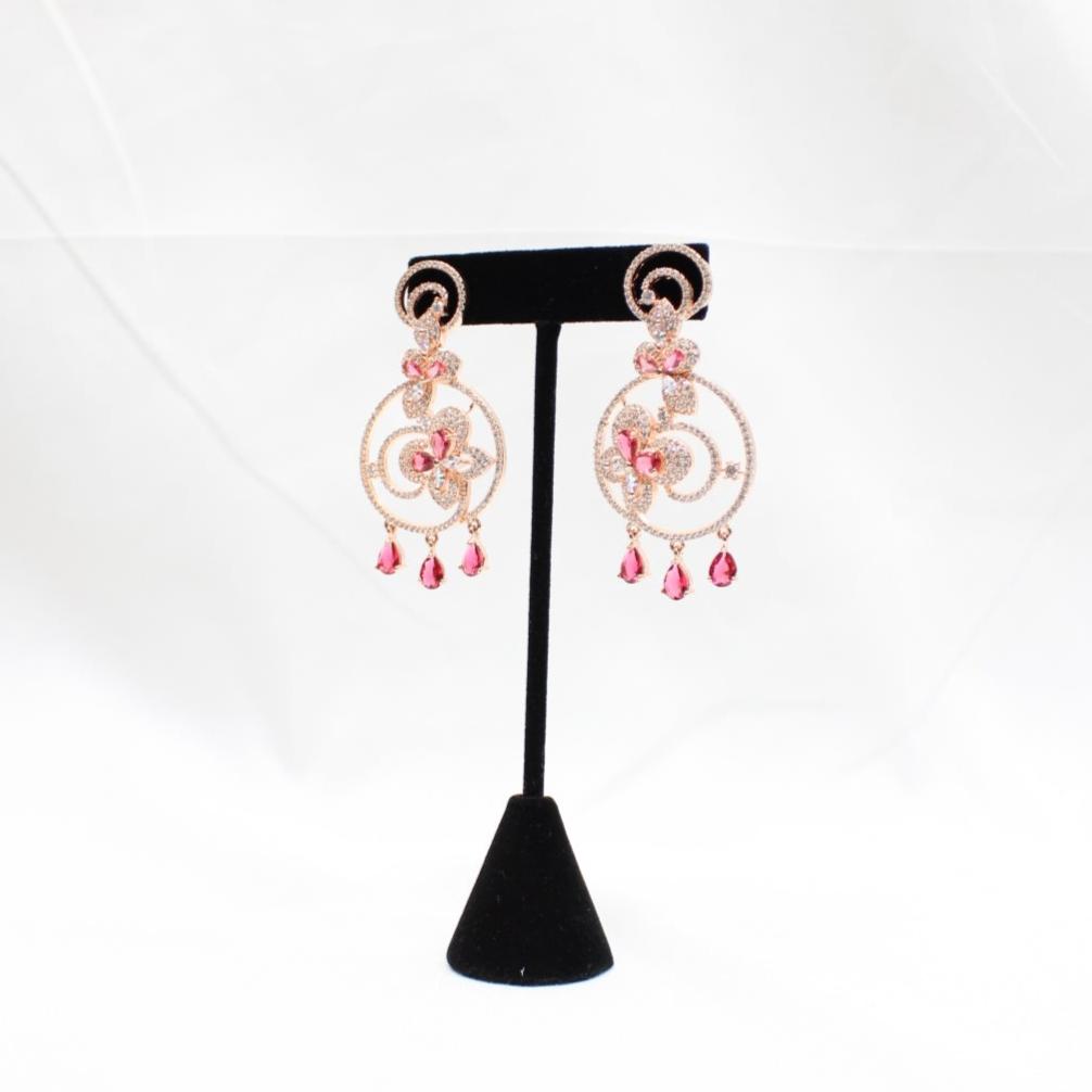 Infinite Loop Flower Earrings