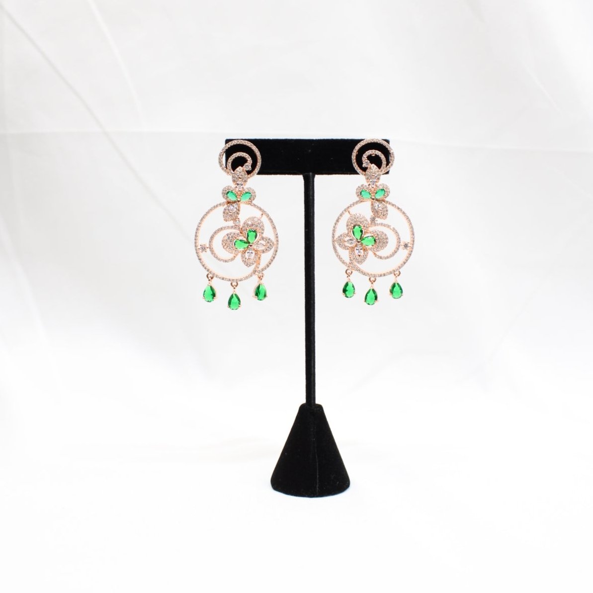 Infinite Loop Flower Earrings