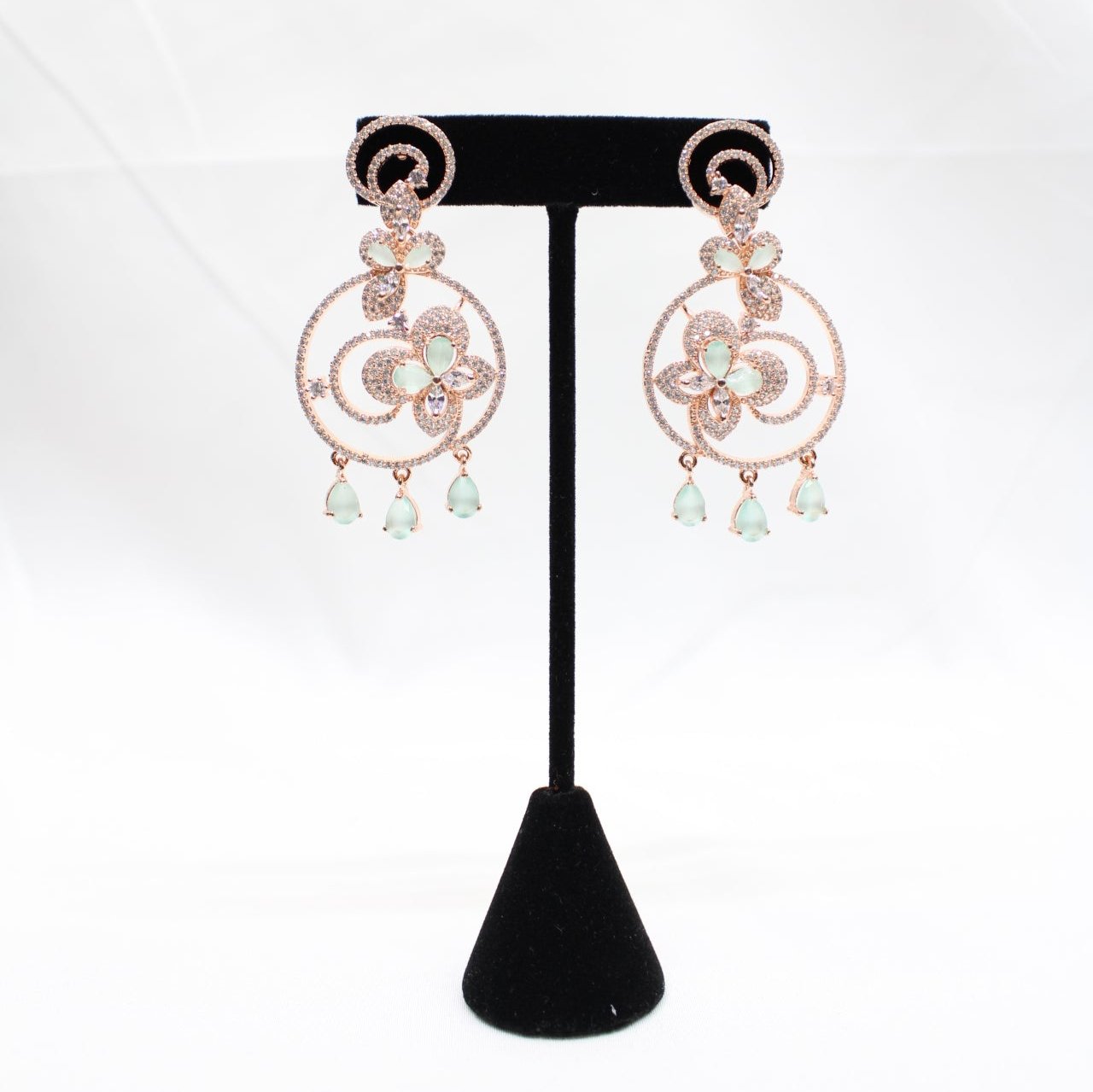 Infinite Loop Flower Earrings