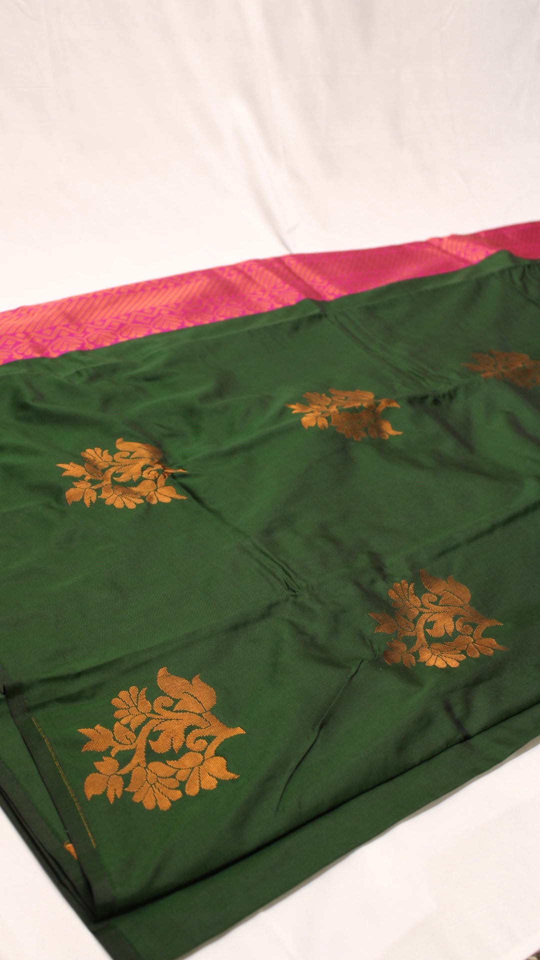 Pine Green Bouquet Saree