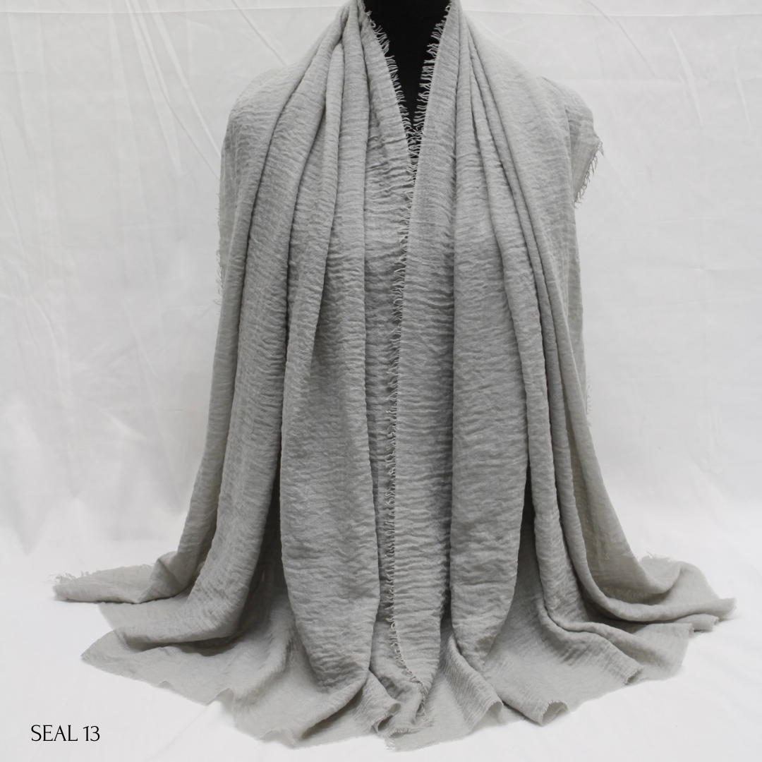 Plain Crinkle Cotton Hijabs