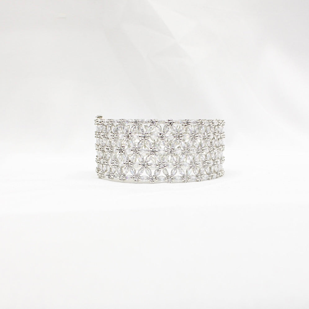 Silver Flower Bracelet