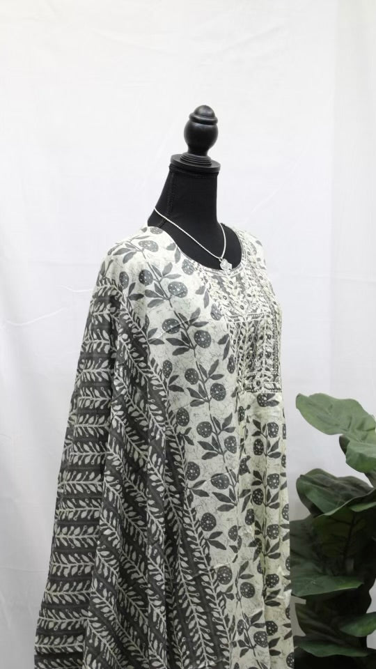 Suzani Honeydew Kurti