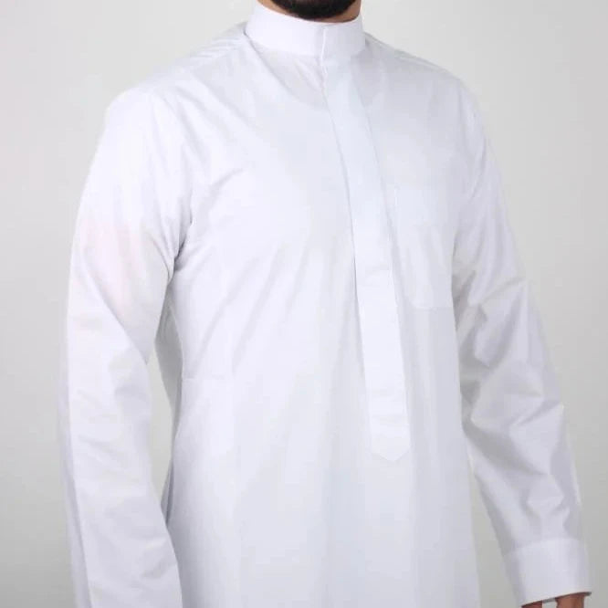Rawat Al Safa White Plain Thobe | D20W, D20WQ