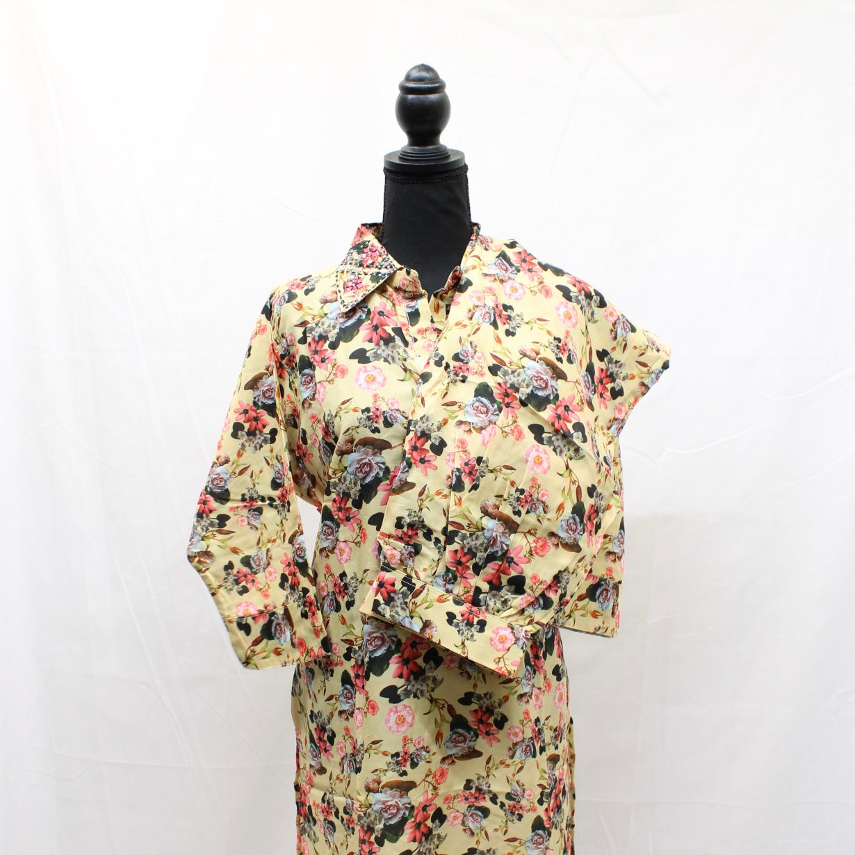 Yellow Floral Kurti