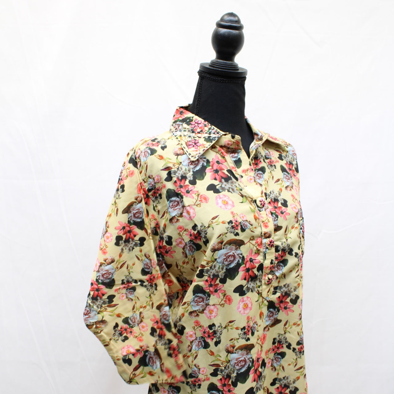 Yellow Floral Kurti