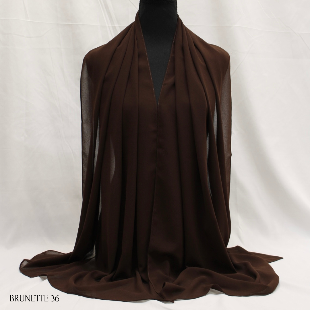 Plain Luxury Bubble Chiffon Hijabs