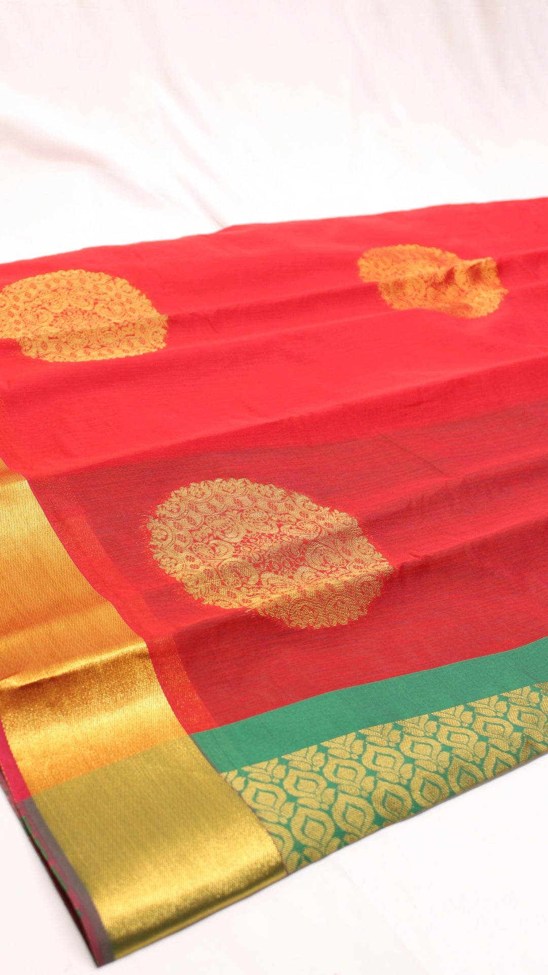 Candy Red Mandala Saree