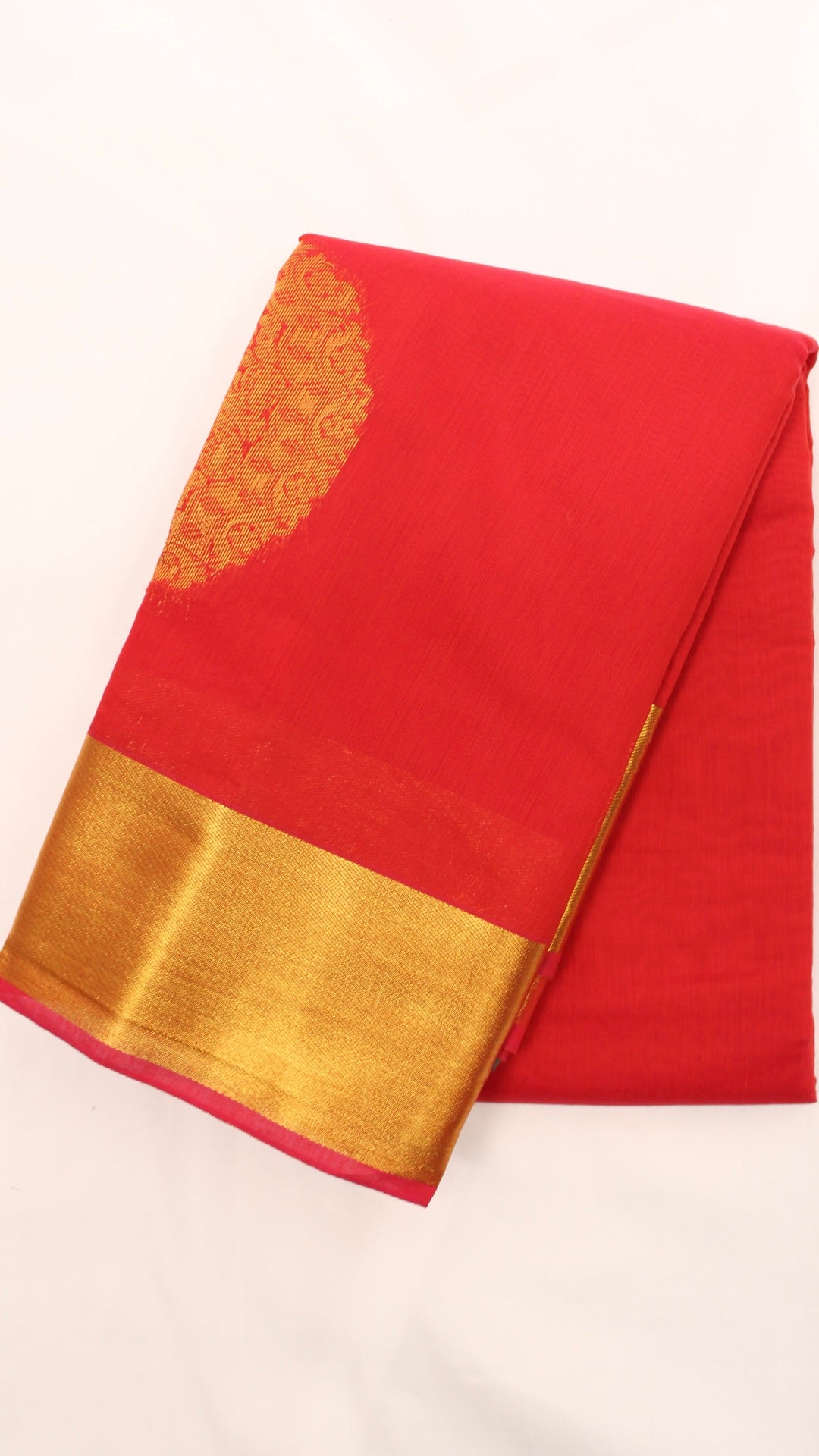 Candy Red Mandala Saree