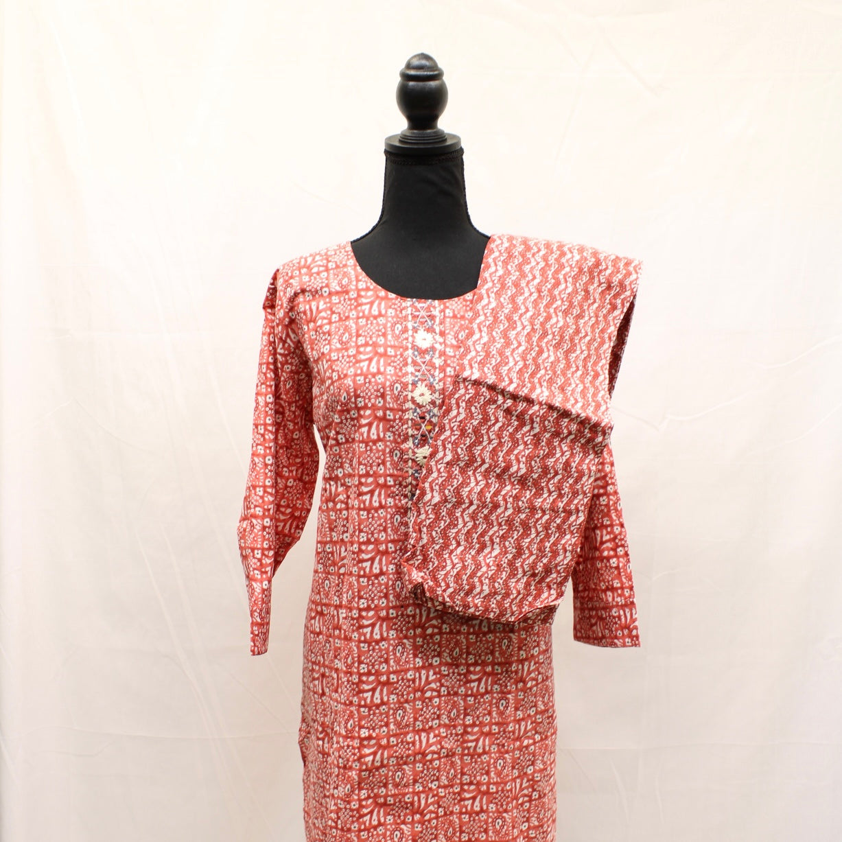 Chevron Mixed Pattern Kurti