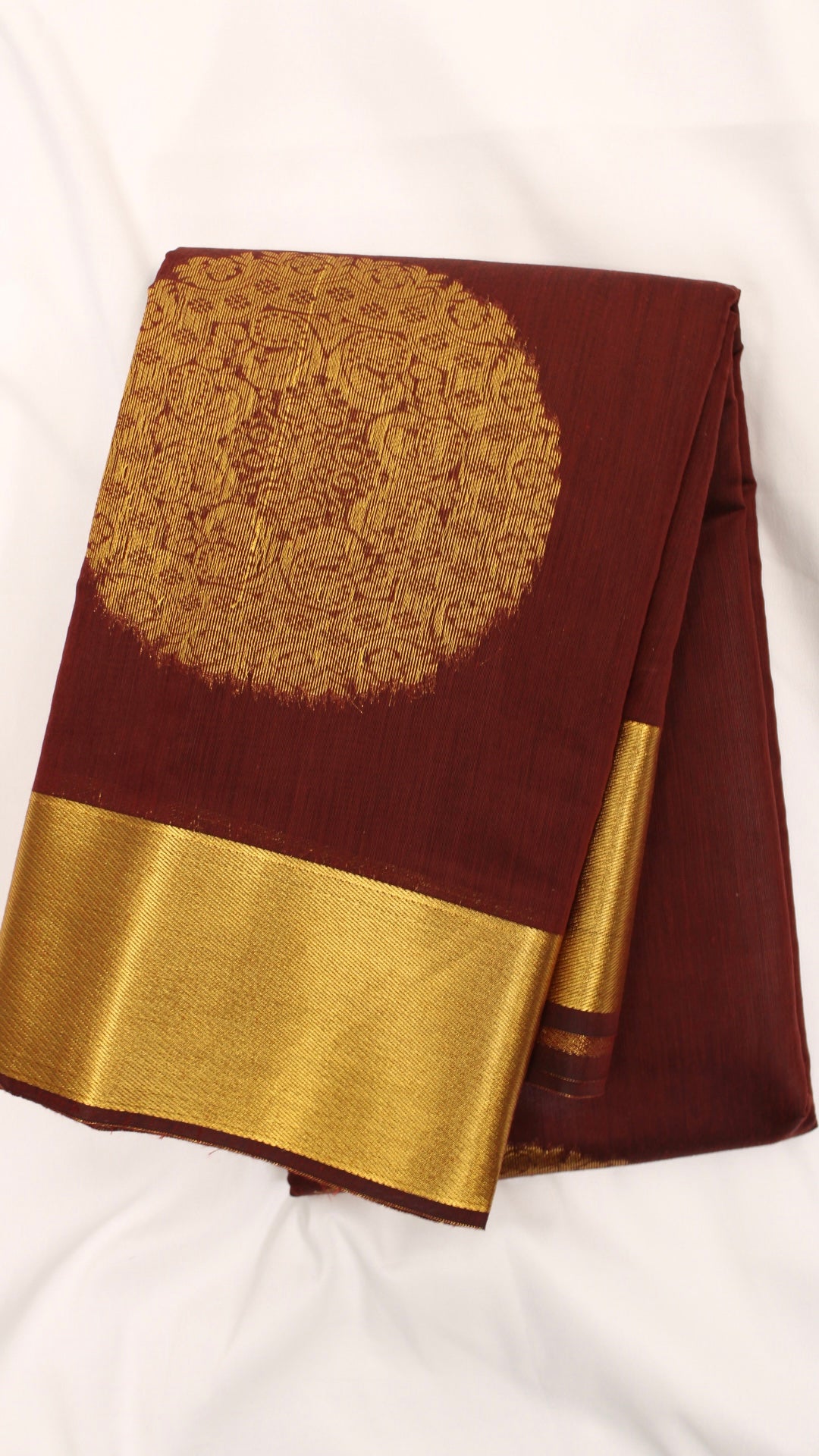 Currant Red Mandala Saree