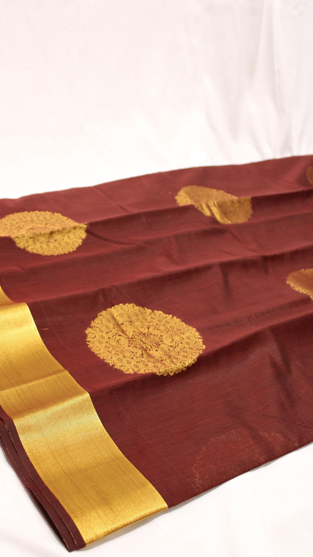 Currant Red Mandala Saree