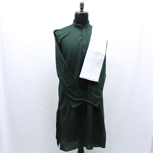 Dark Green Long Kurta