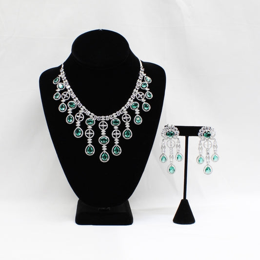 Emerald Green Waterfall Set