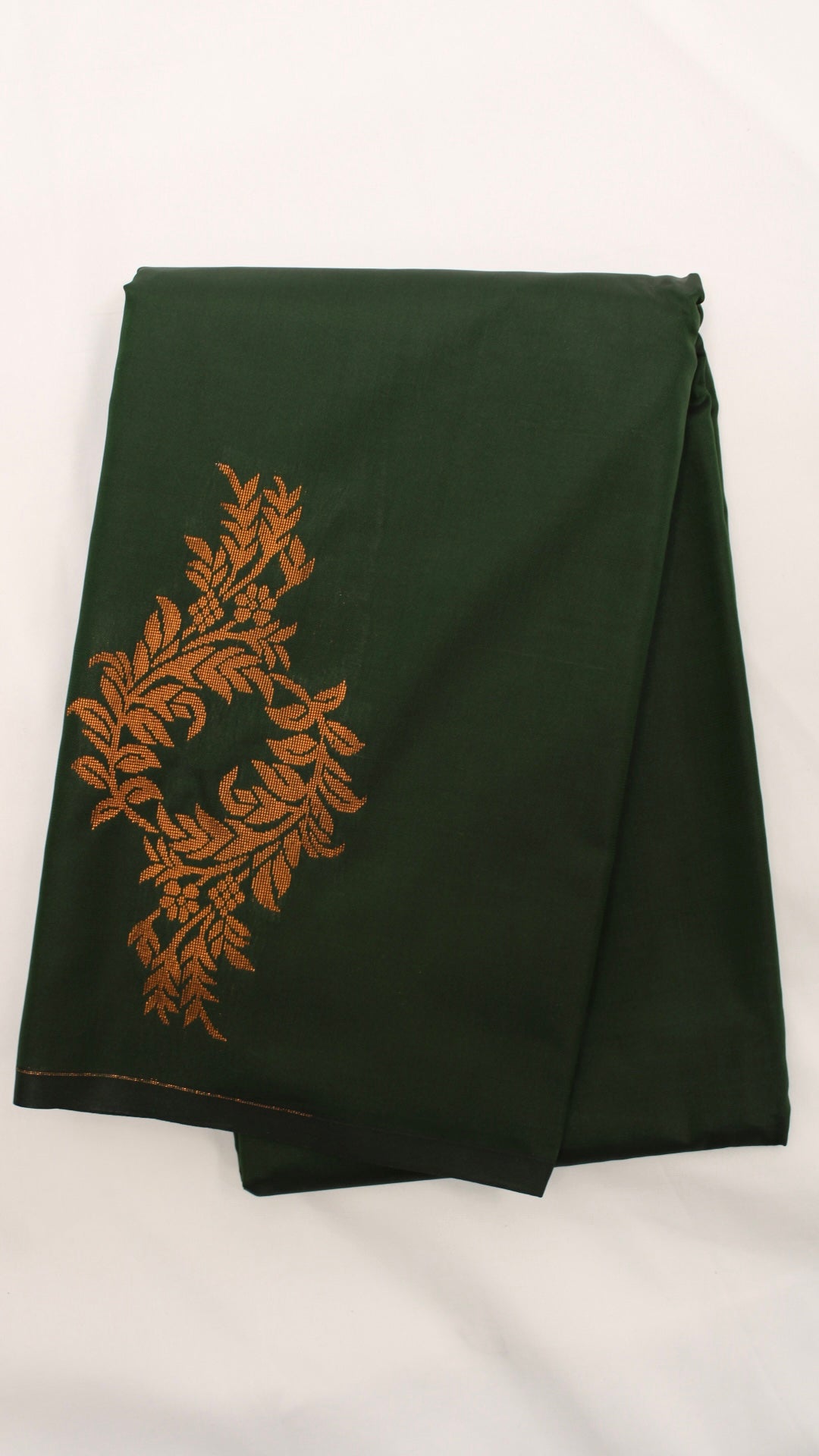 Forest Green Diamond Saree