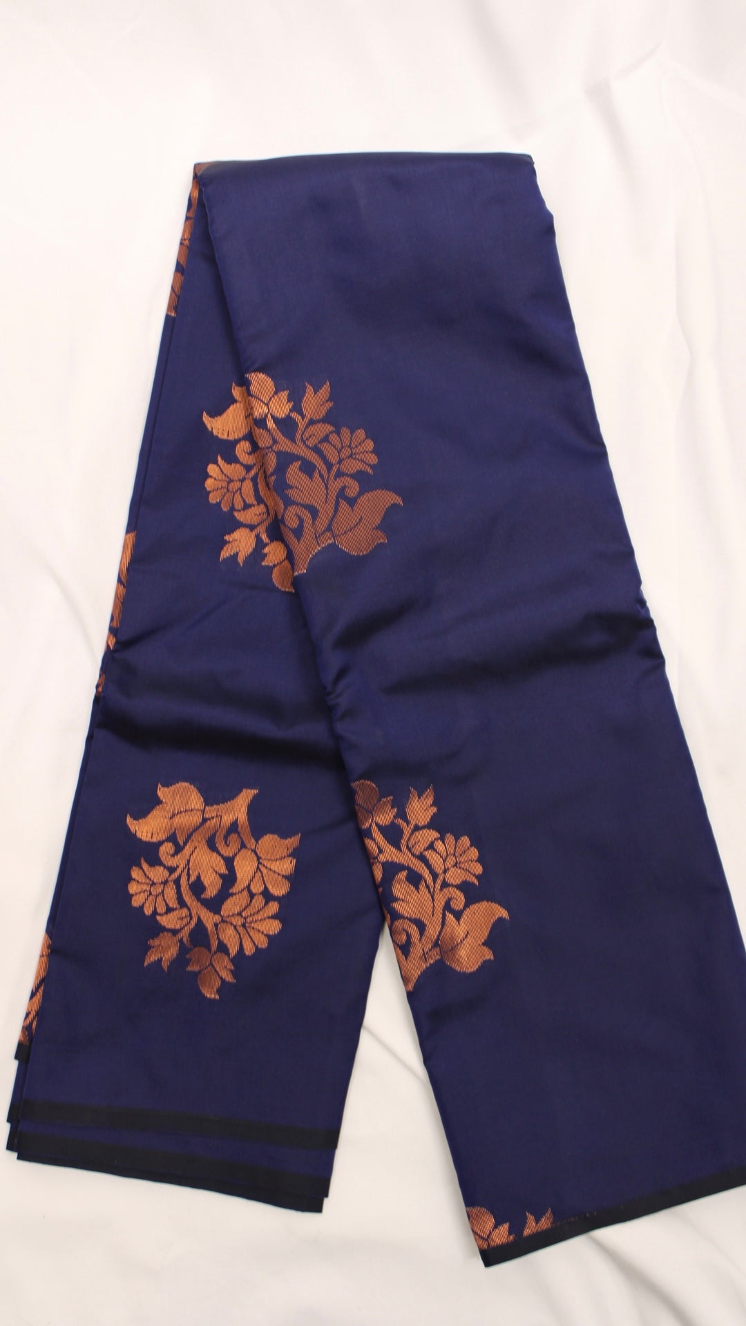 Navy Blue Bouquet Saree