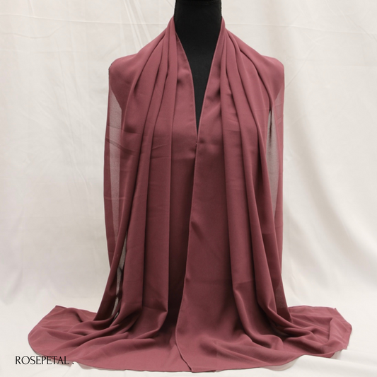 Plain Luxury Bubble Chiffon Hijabs