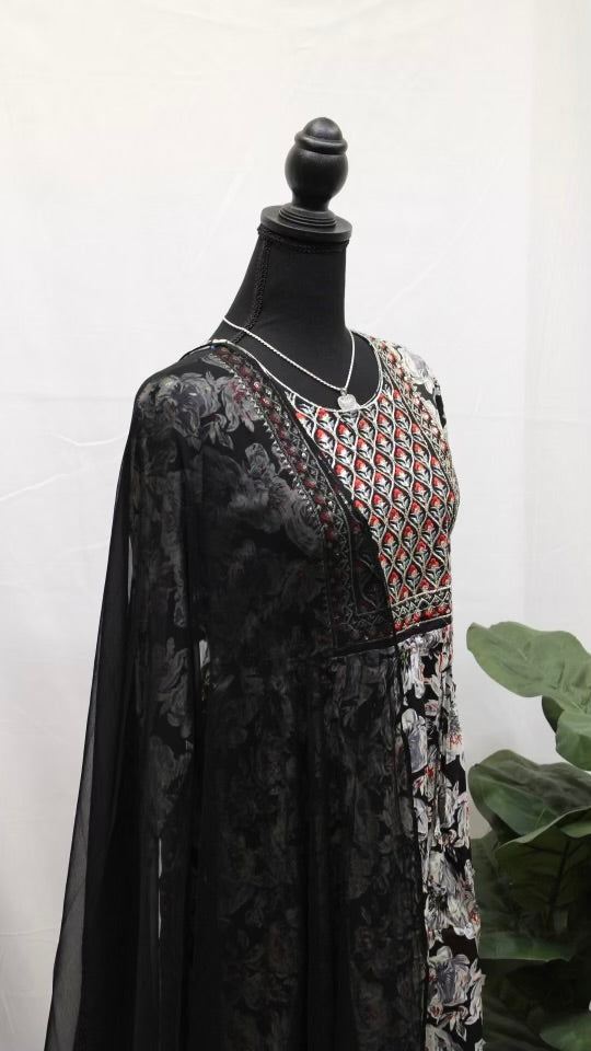 Soft Watercolor Floral Kurti