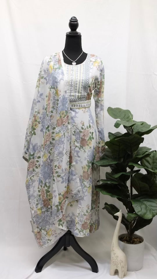 Vintage Floral Kurti