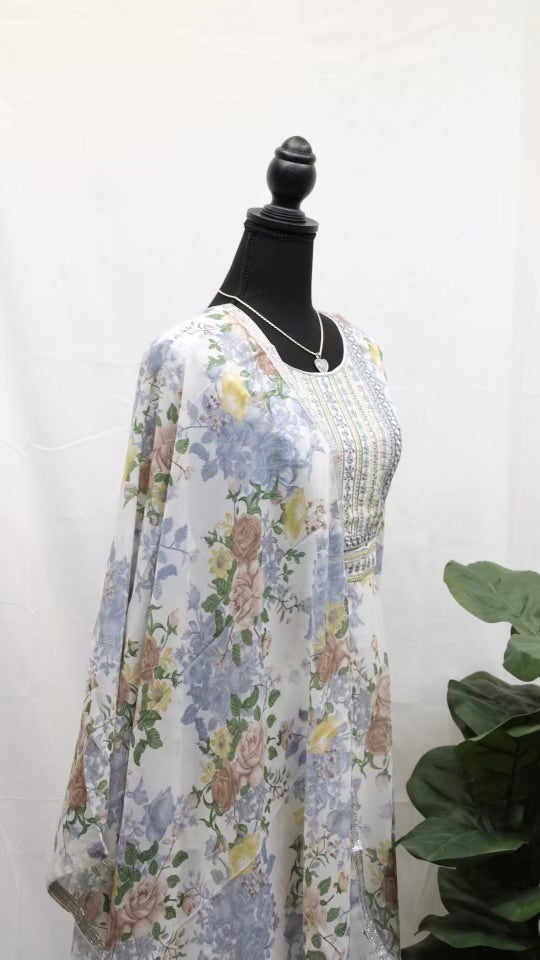 Vintage Floral Kurti