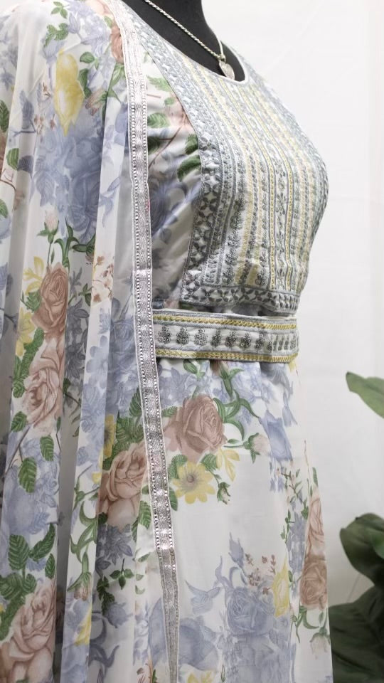 Vintage Floral Kurti