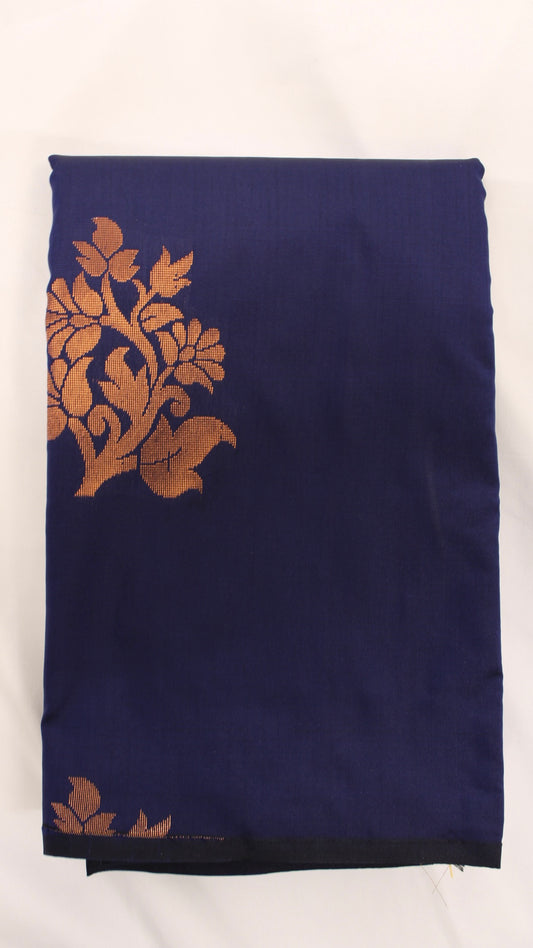 Yale Blue Bouquet Saree