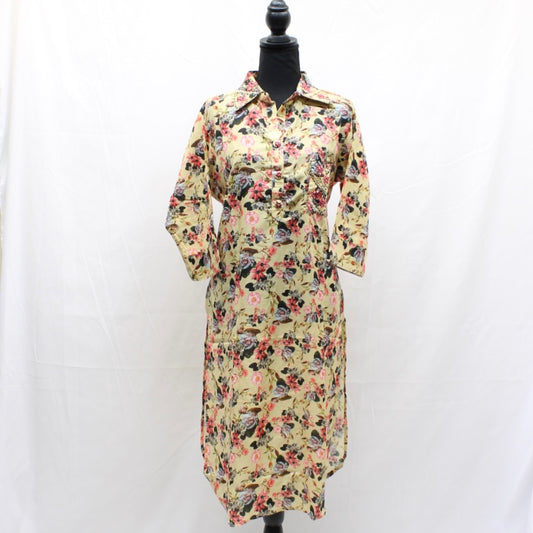 Yellow Floral Kurti